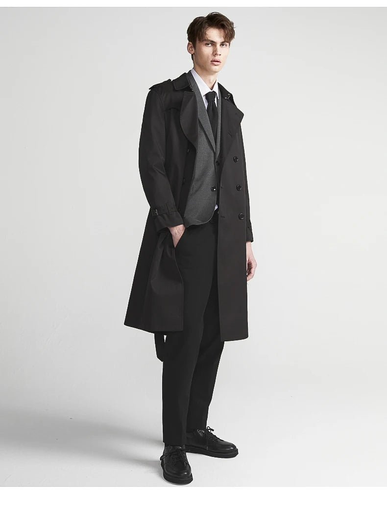 Classic Double-Breasted Trench Coat