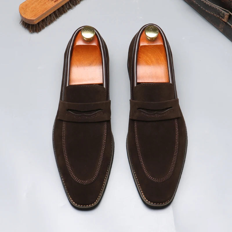 Beaumonts Suede Penny Loafers