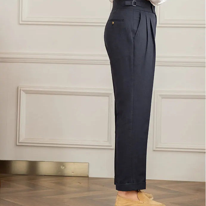 Birmingham Linen High Waist Trousers