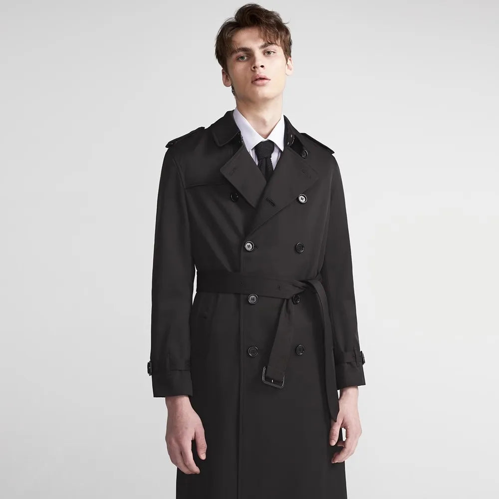 Classic Double-Breasted Trench Coat