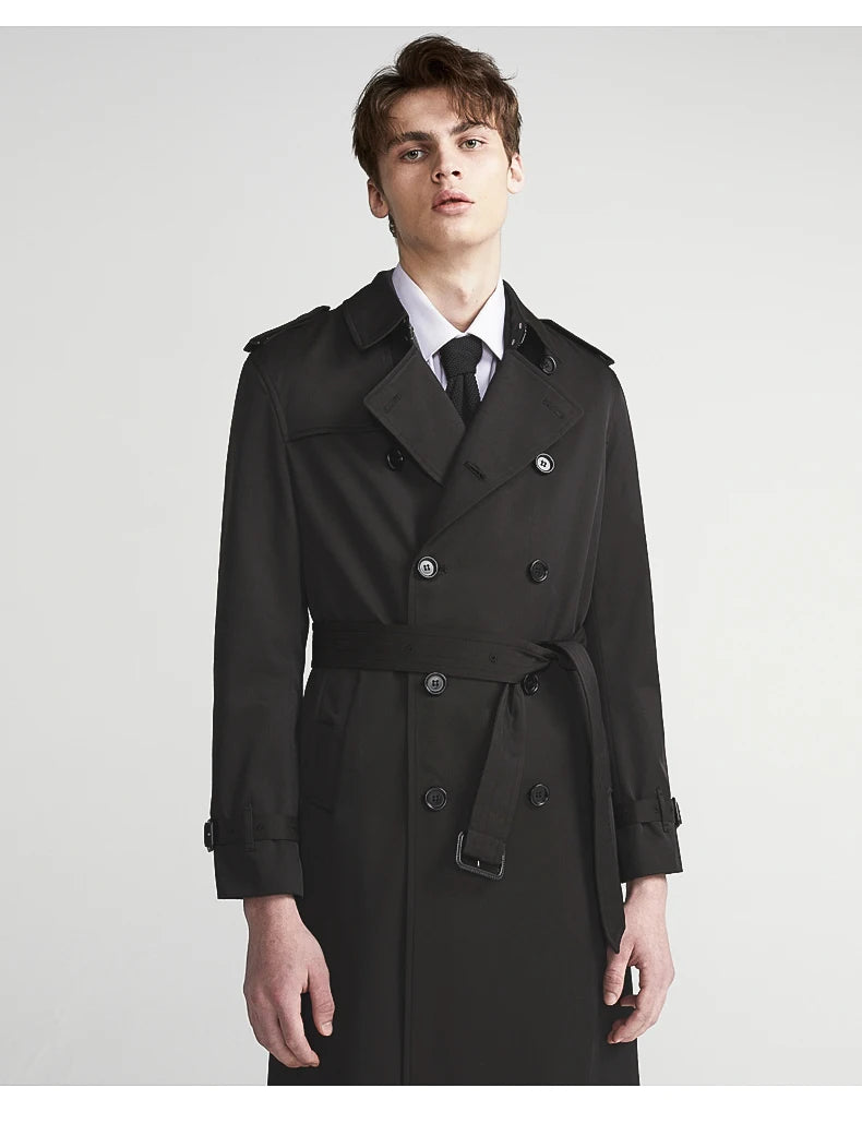 Classic Double-Breasted Trench Coat
