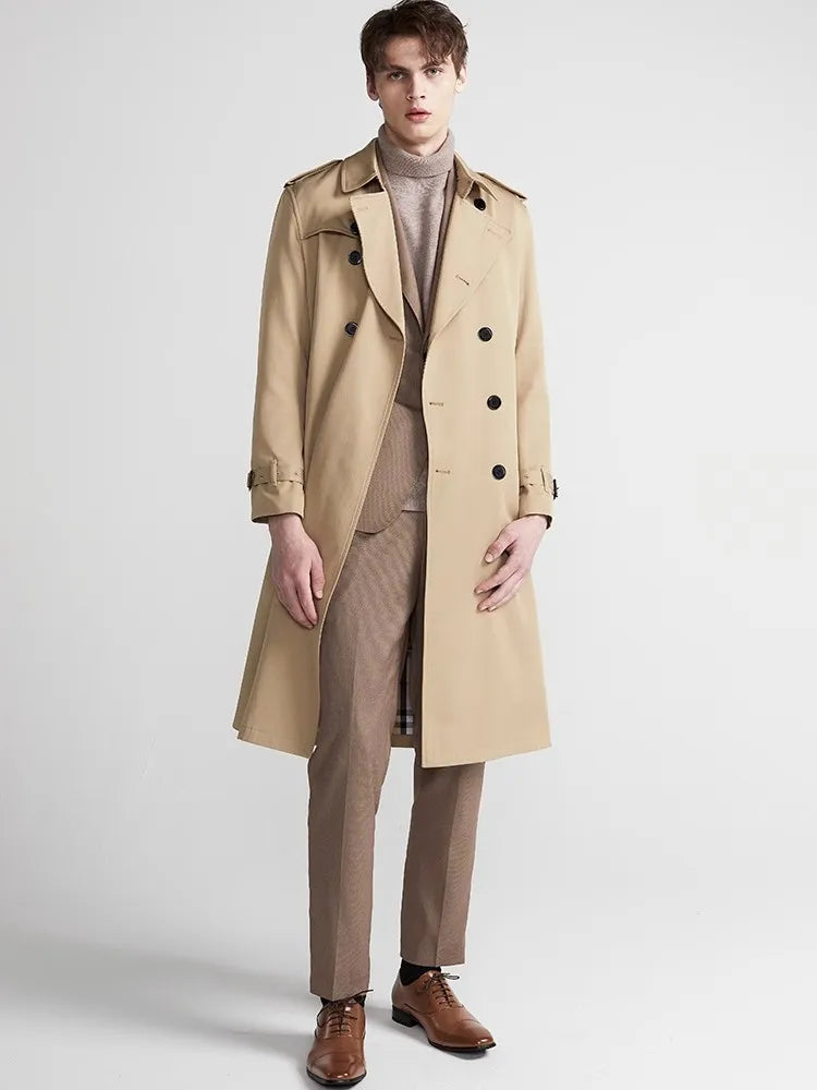 Classic Double-Breasted Trench Coat