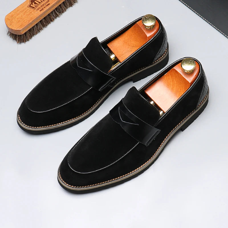 Beaumonts Suede Penny Loafers