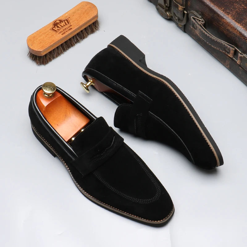 Beaumonts Suede Penny Loafers