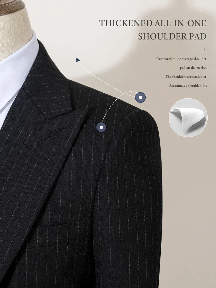Beaumonts 3 Pieces Sriped Suit Polyviscose