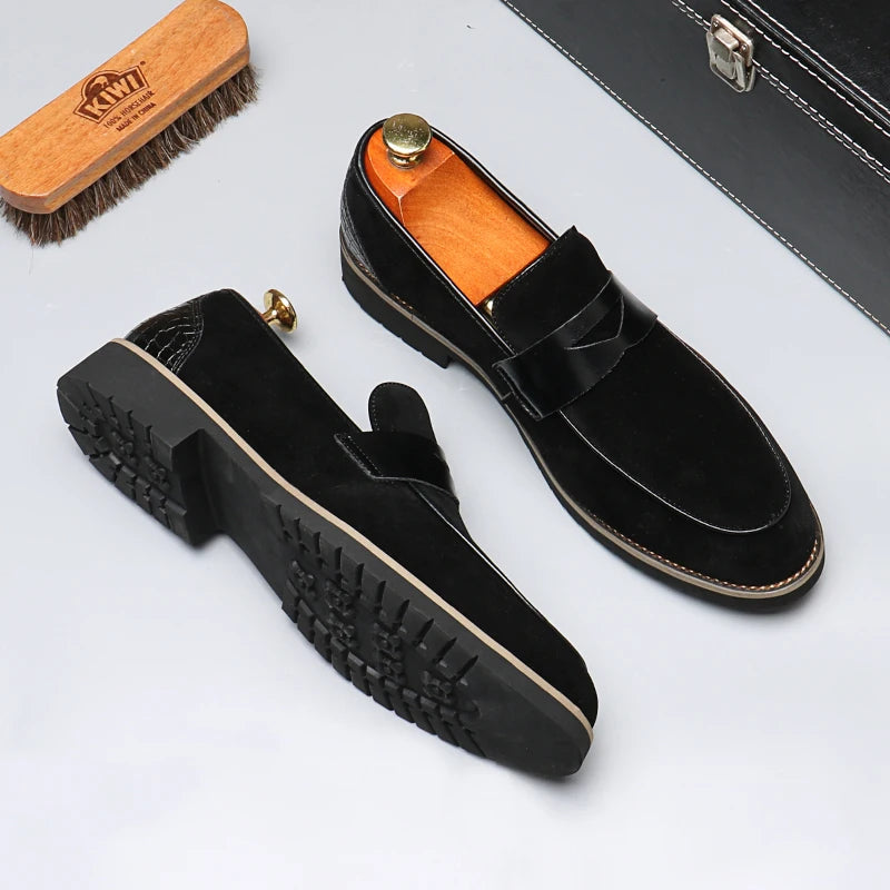 Beaumonts Suede Penny Loafers