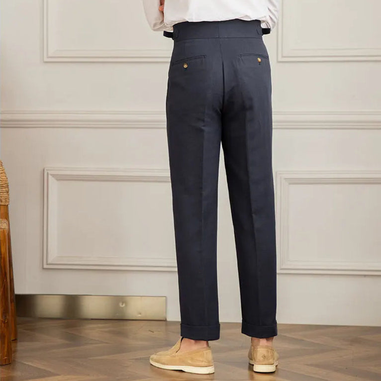 Birmingham Linen High Waist Trousers