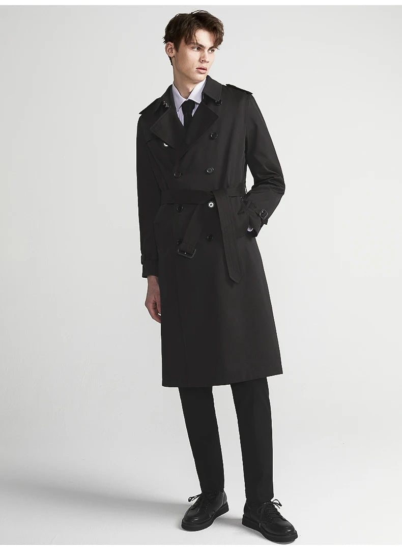 Classic Double-Breasted Trench Coat