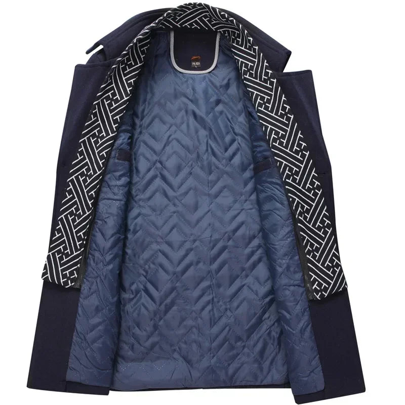 Single Breasted Woolen Overcoat
