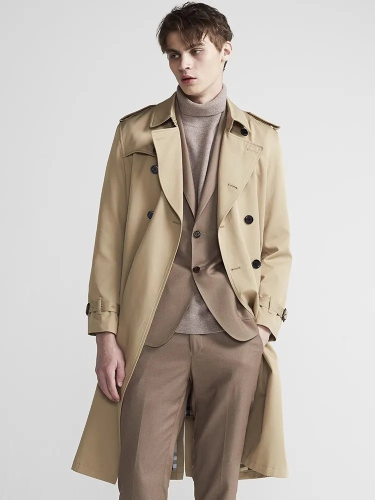 Classic Double-Breasted Trench Coat