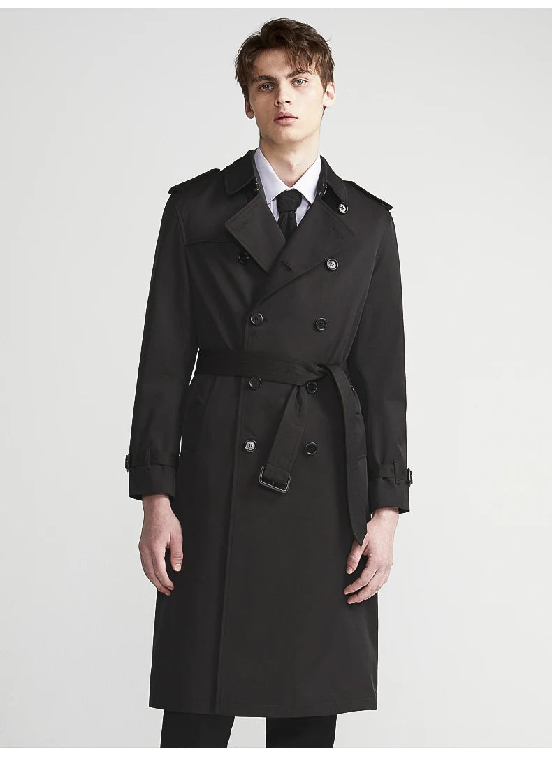Classic Double-Breasted Trench Coat