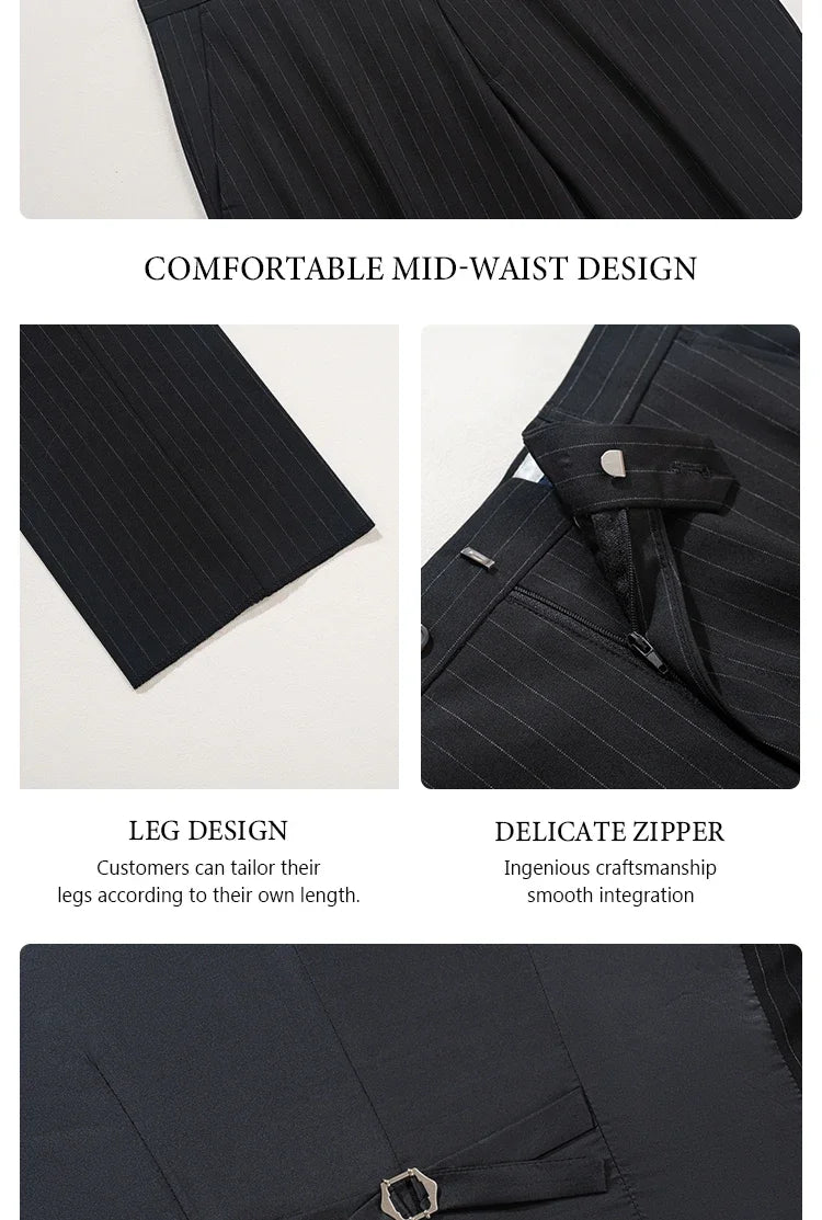 Beaumonts 3 Pieces Sriped Suit Polyviscose