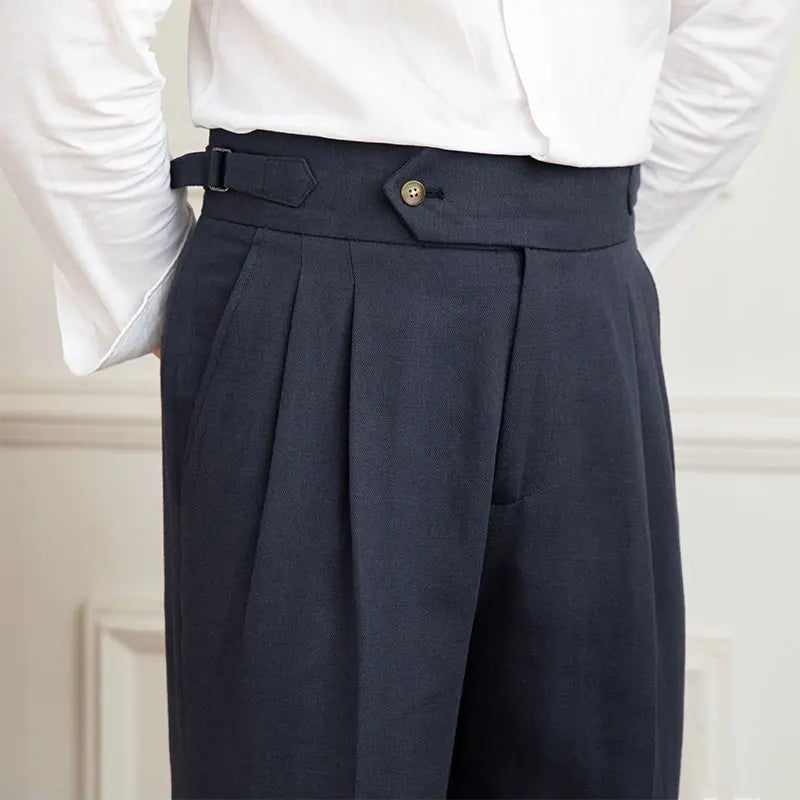 Birmingham Linen High Waist Trousers