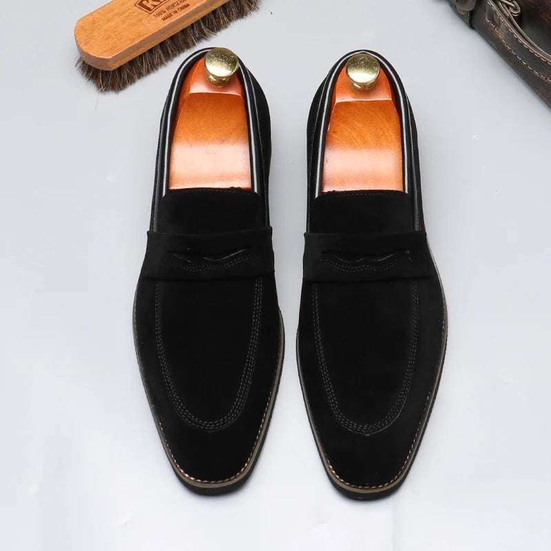 Beaumonts Suede Penny Loafers
