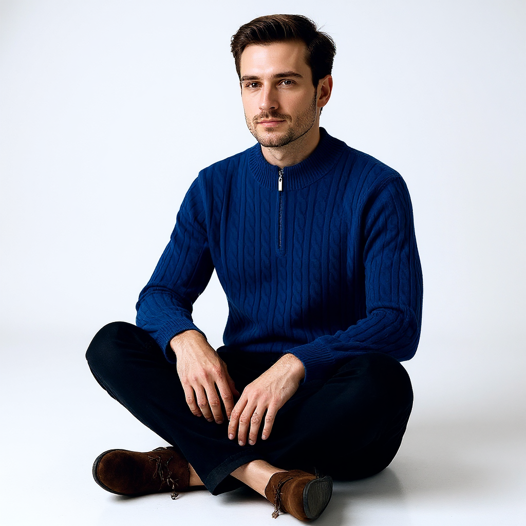 Man's Verbier Half Zip Sweater