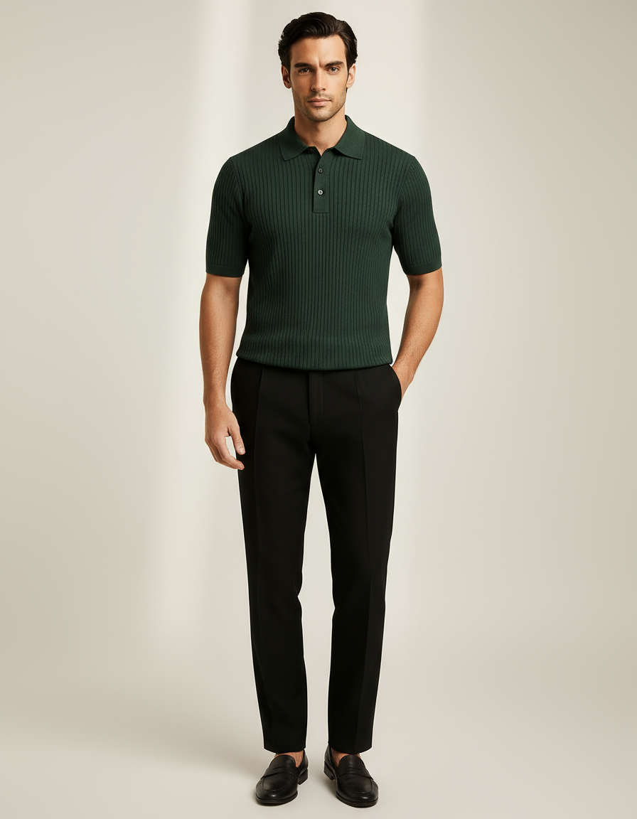 Premium Ribbed Polo