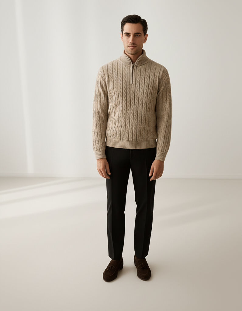 Man's Verbier Half Zip Sweater