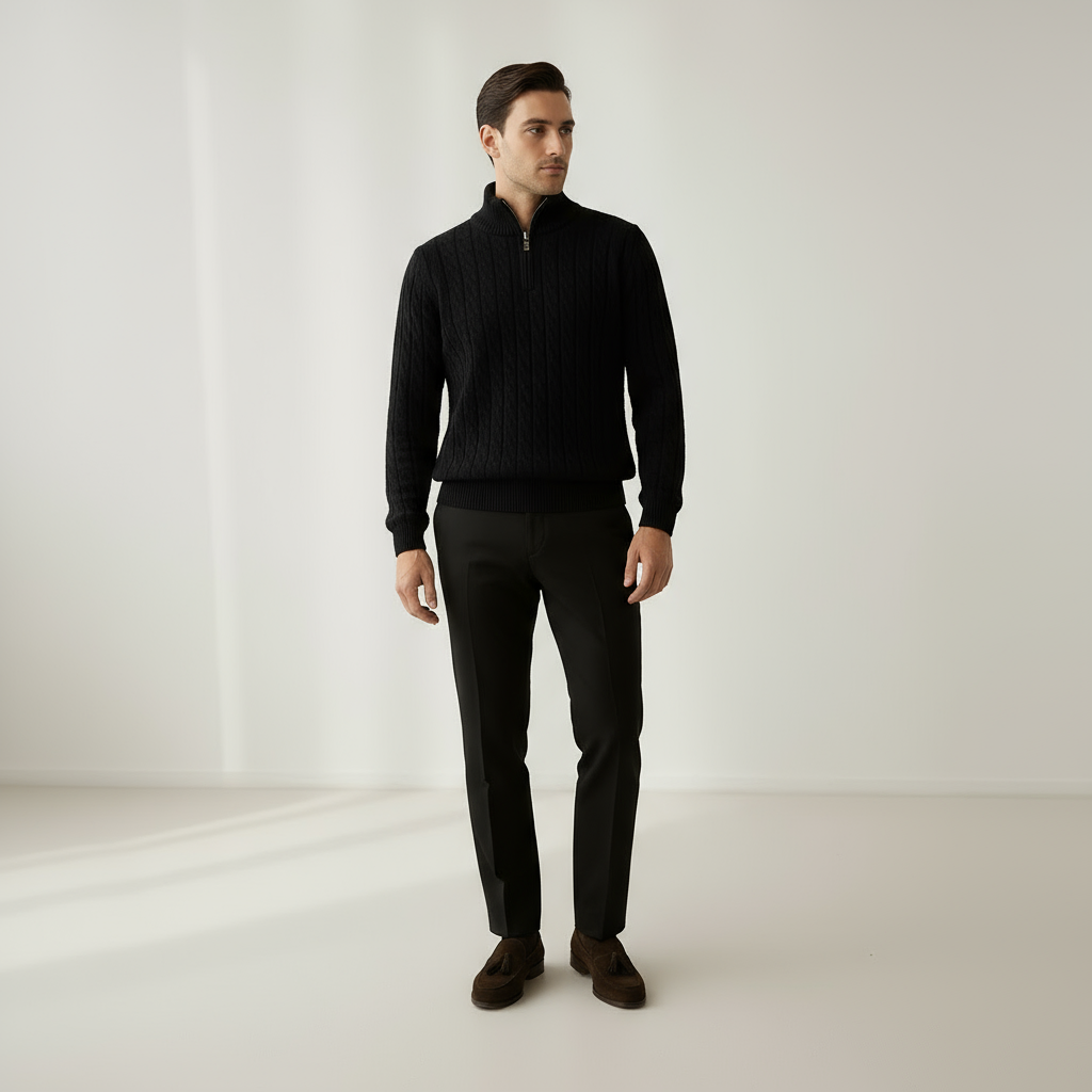 Man's Verbier Half Zip Sweater