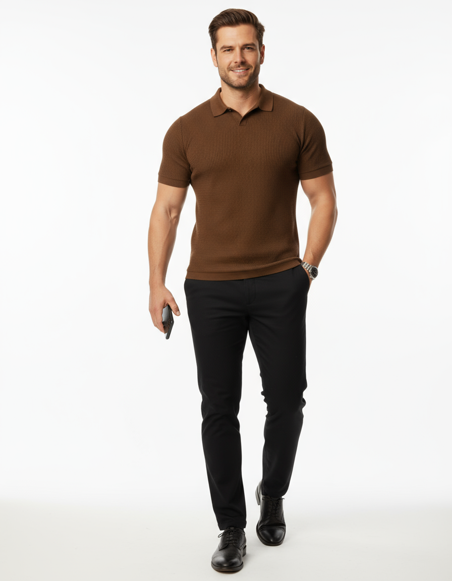 Florence - Ribbed Cotton Polo