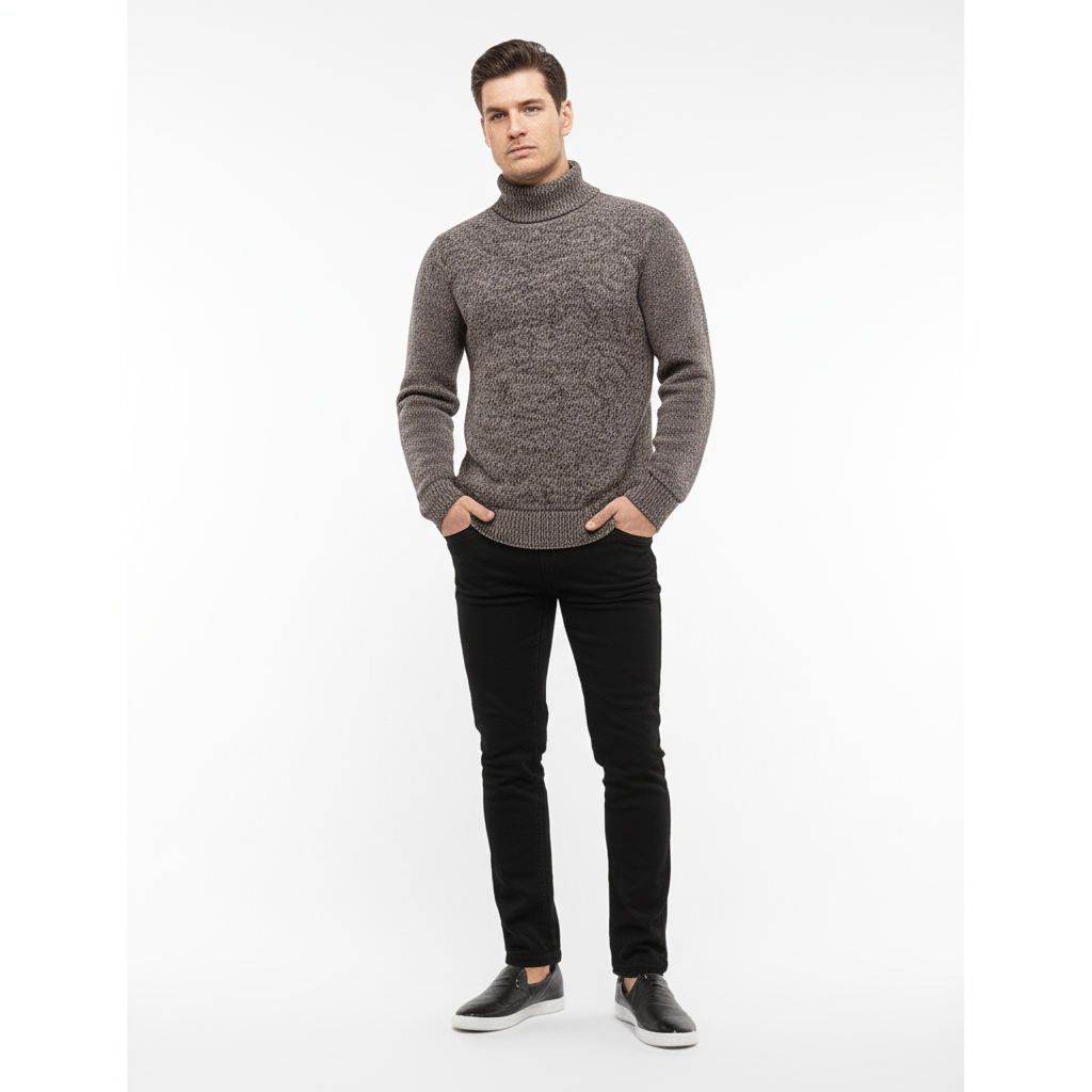 Lucerna Textured Wool Turtleneck