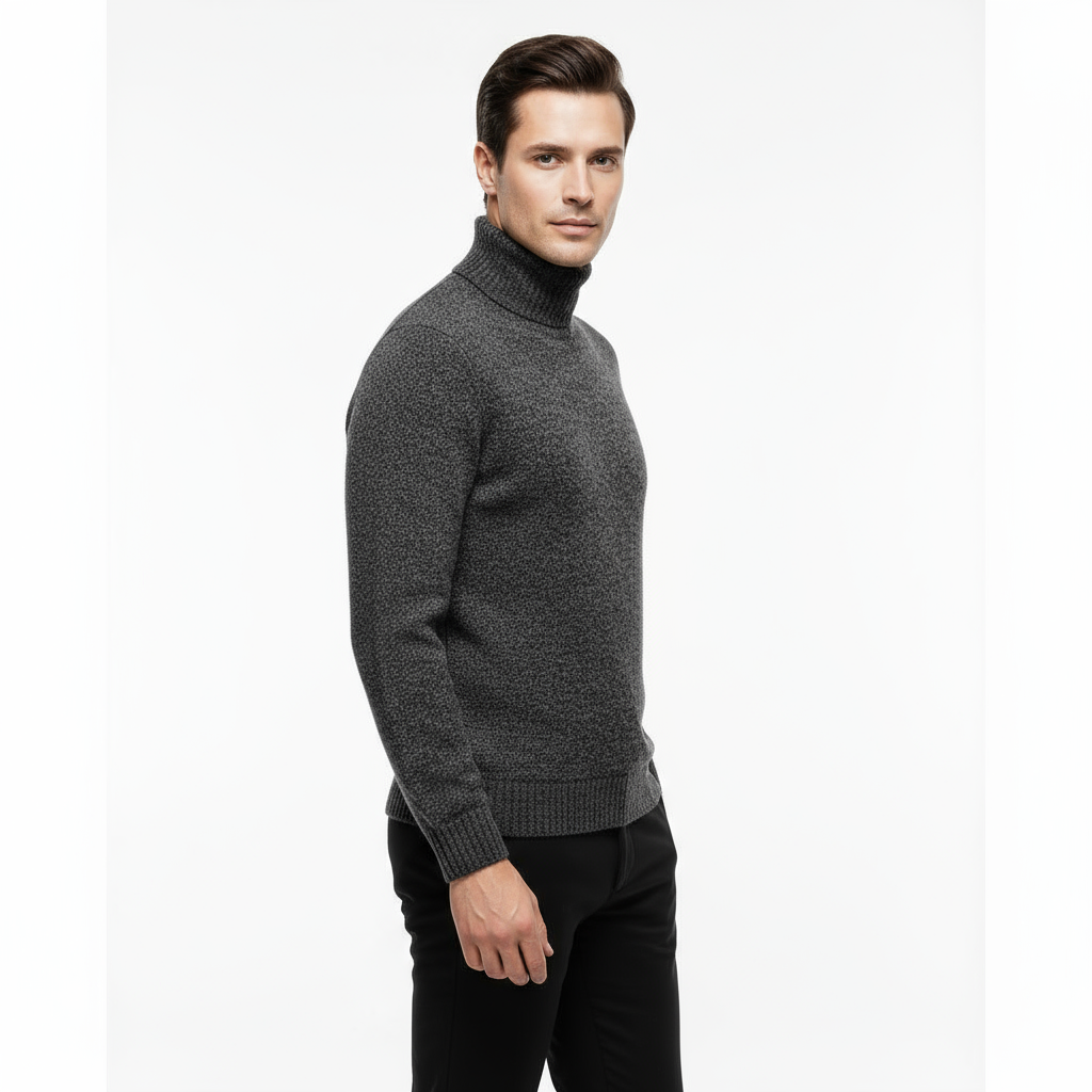 Lucerna Textured Wool Turtleneck