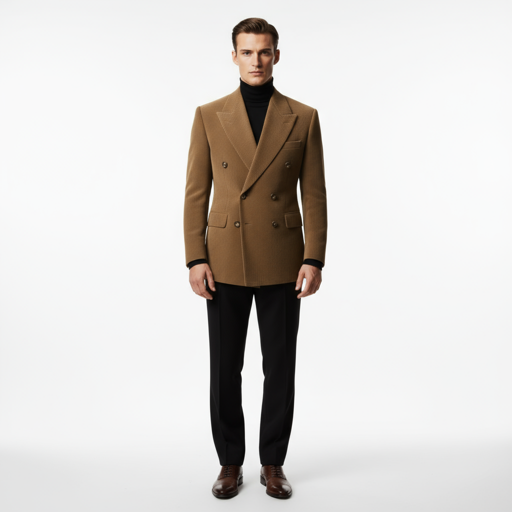 Milan Double Breasted Cotton Blazer