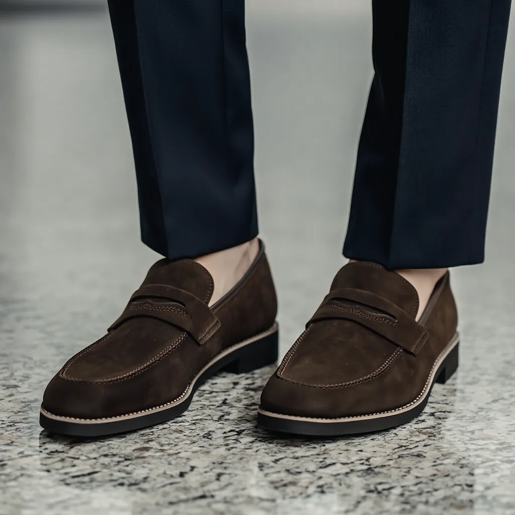 Beaumonts Suede Penny Loafers