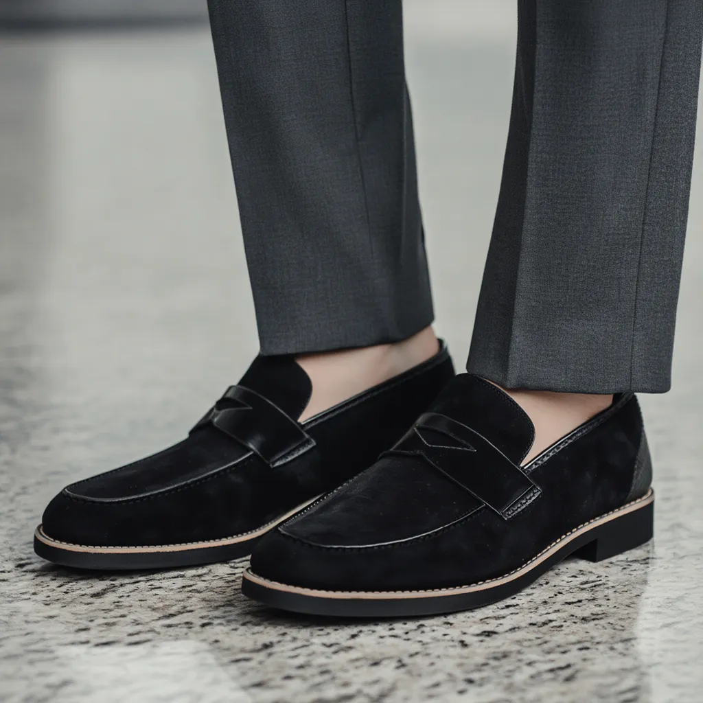 Beaumonts Suede Penny Loafers
