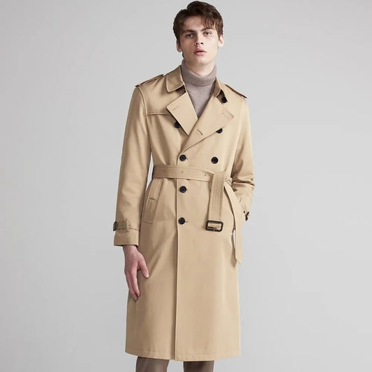 Classic Double-Breasted Trench Coat