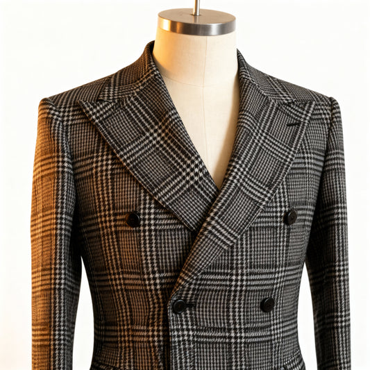 Gray Double-Breasted Blazer