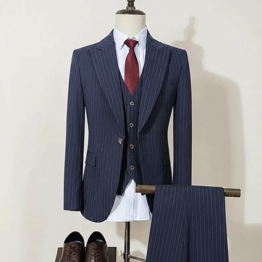 Beaumonts 3 Pieces Sriped Suit Polyviscose