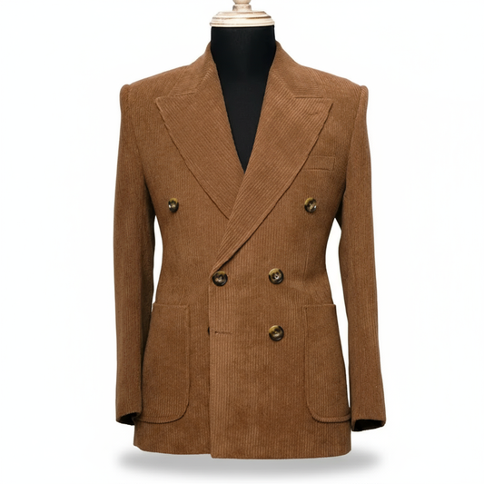 Milan Double Breasted Cotton Blazer