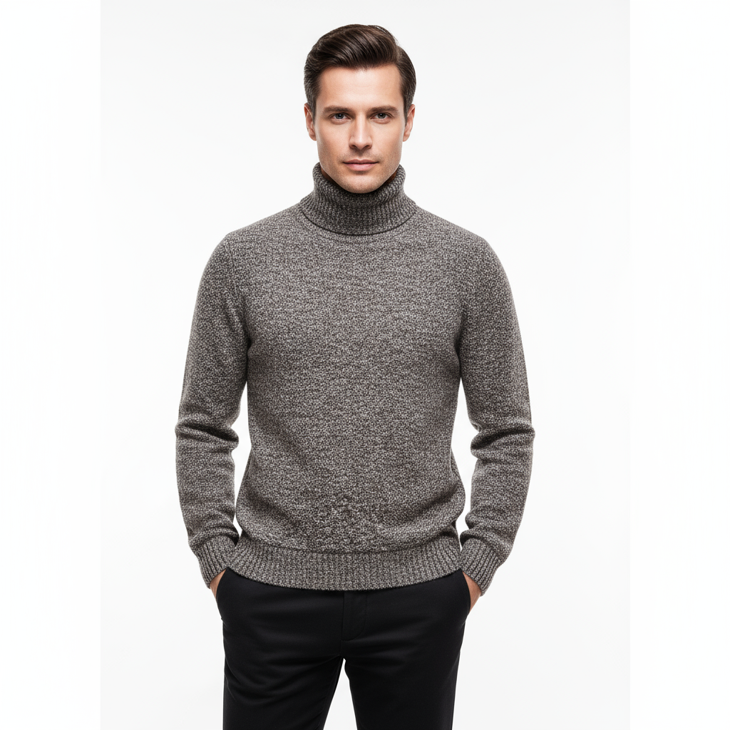 Lucerna Textured Wool Turtleneck