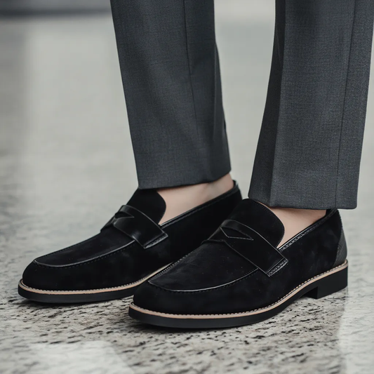 Beaumonts Suede Penny Loafers